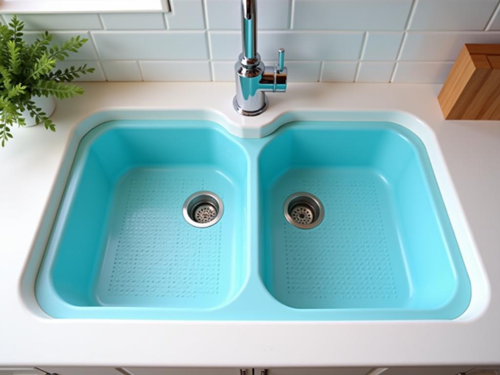Silicone sink divider mats in a kosher kitchen