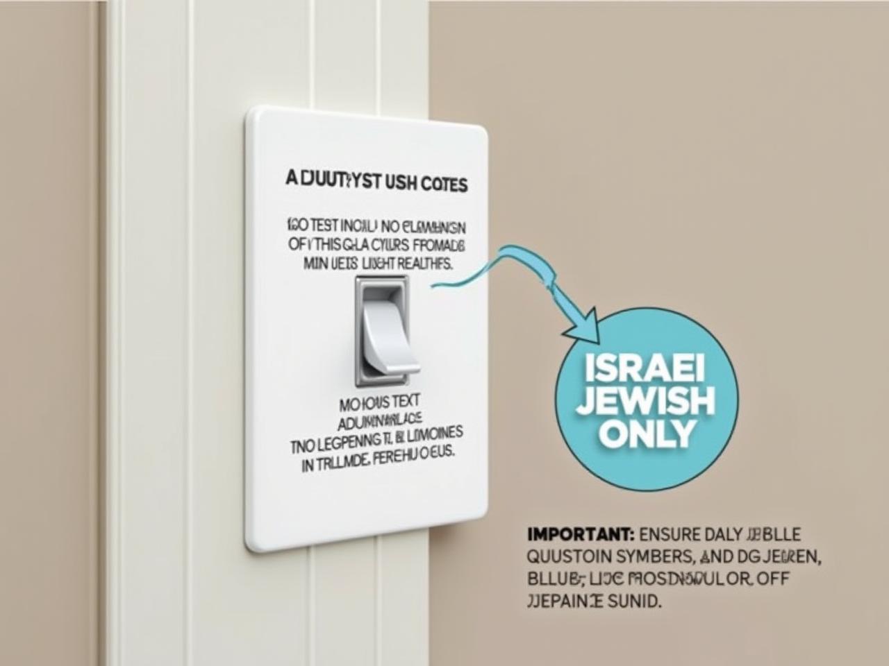 A magnetic switch cover installed on a light switch in a home setting.