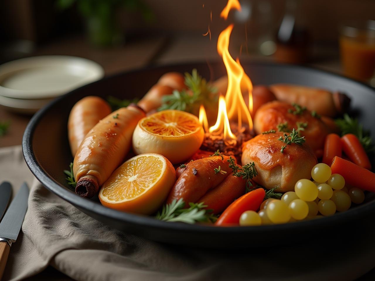A Shabbos food warmer filled with traditional Jewish food.