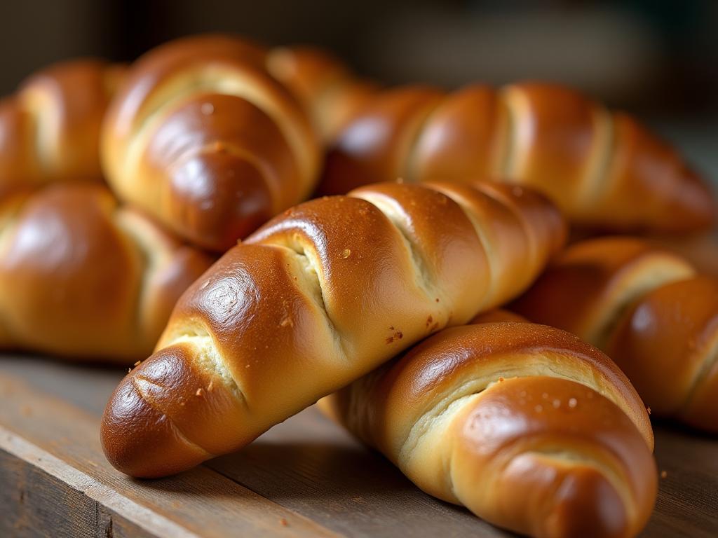 A picture of a challah bread in Tzfat